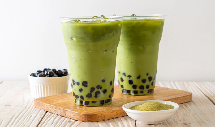 Bubble tea au matcha
