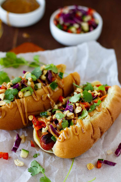 Le hot dog végétarien